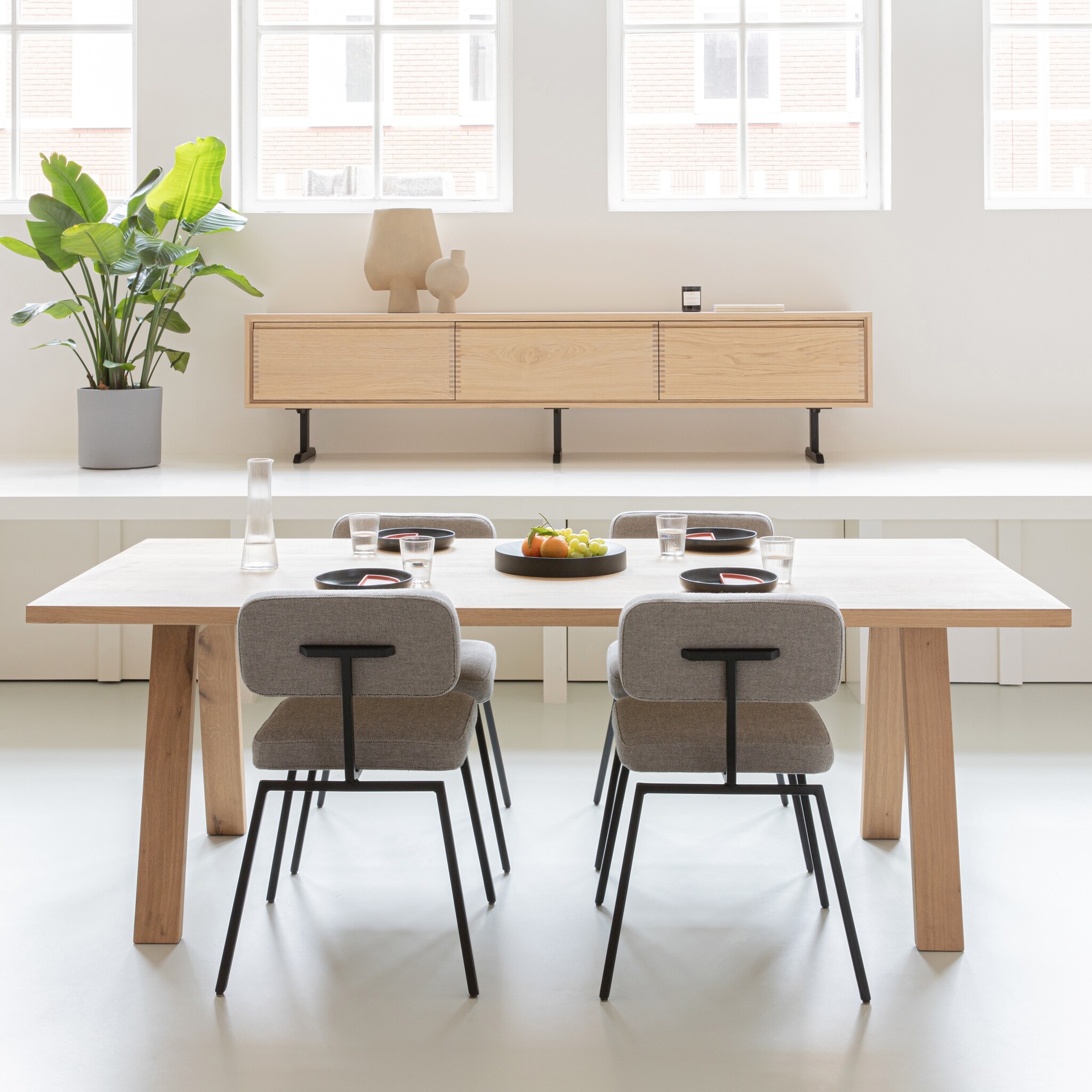 STUDIO HENK Eettafel rechthoekig - Legno - 260 x 90 cm - standaard - Eiken natural light hardwax olie