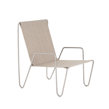 MONTANA Panton Bachelor lounge chair - Nature/Chrome