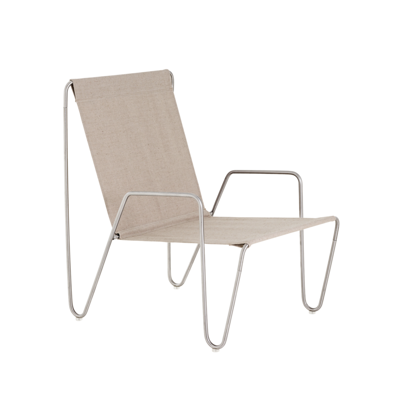 MONTANA Panton Bachelor lounge chair - Nature/Chrome