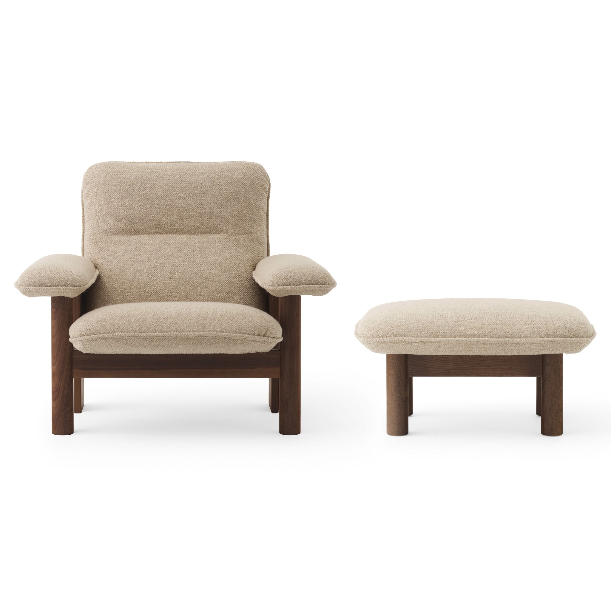 Audo Copenhagen Brasilia Lounge Set - Boucle 02/Dark Stained Oak