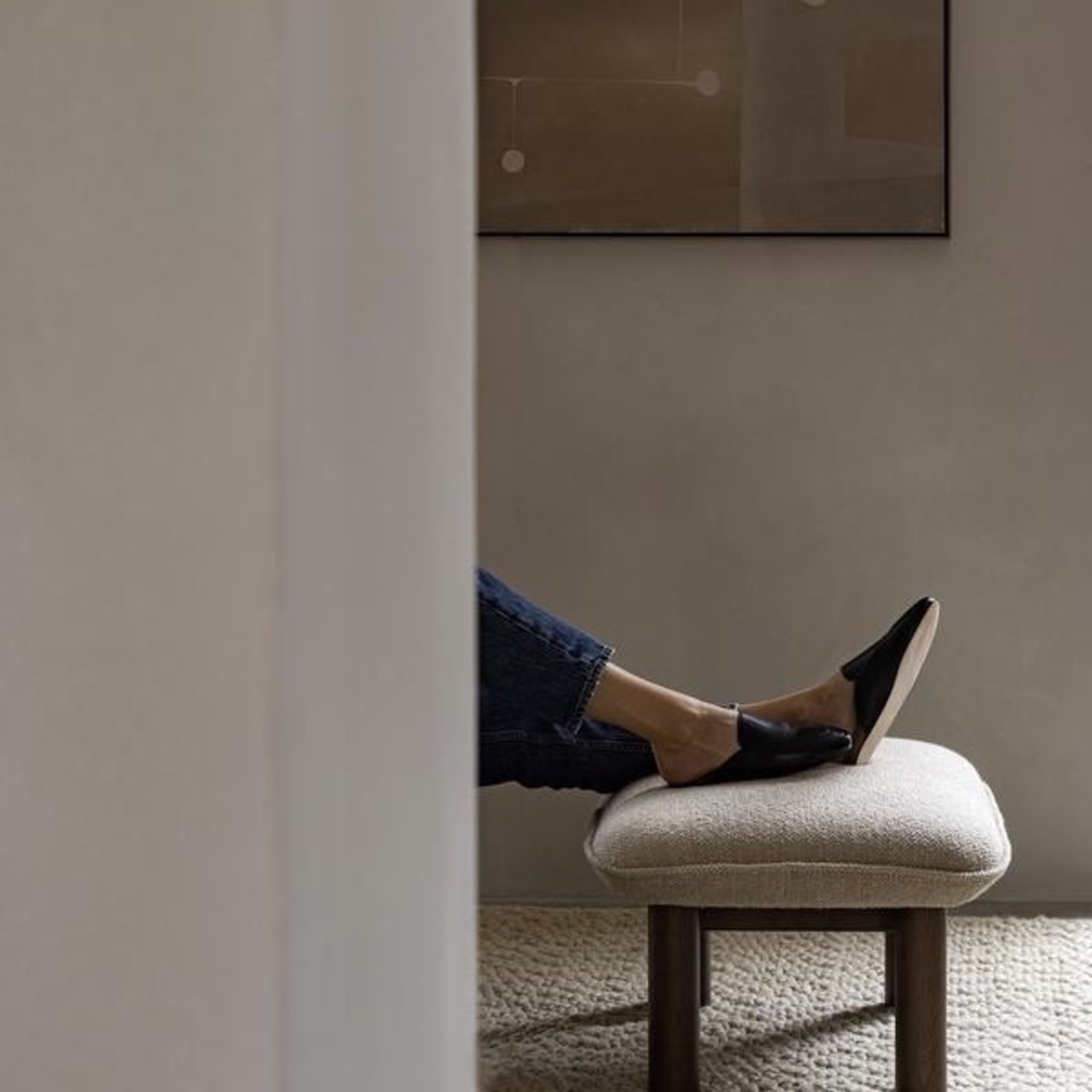 Audo Copenhagen Brasilia Lounge Set - Boucle 02/Dark Stained Oak