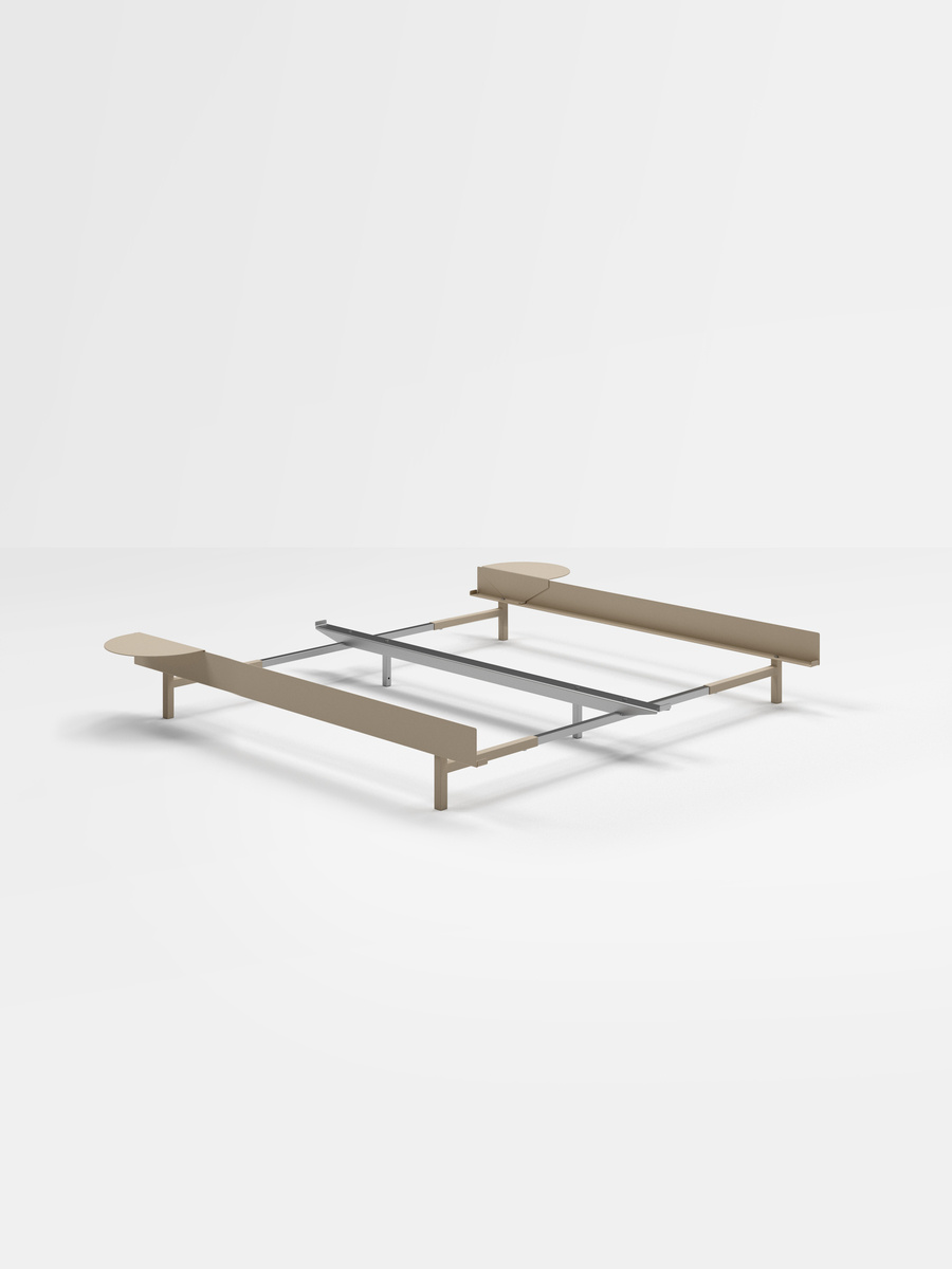 Moebe Bed 90 / 180 cm - 2 sidetables