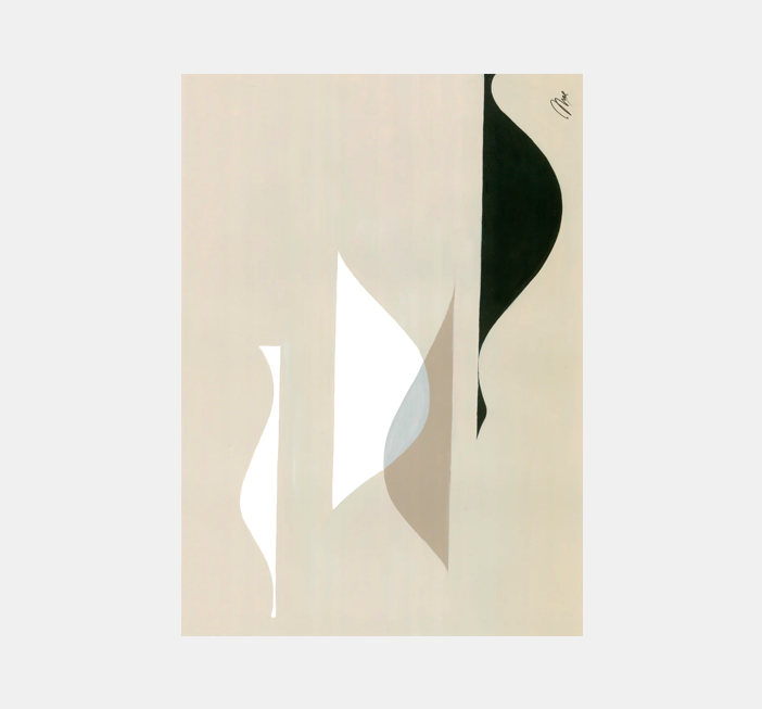 PAPER COLLECTIVE Acoustic panel - 70 x 100 cm - oak frame - Music 01 Mae Studio