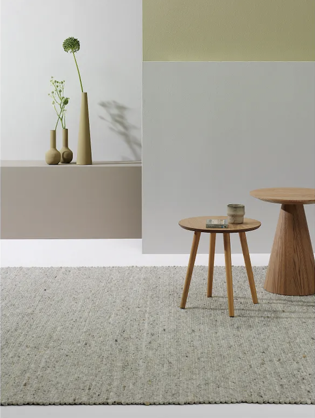 Beside Rugs Dubai wollen tapijt - 61 beige - 90 X 250 cm