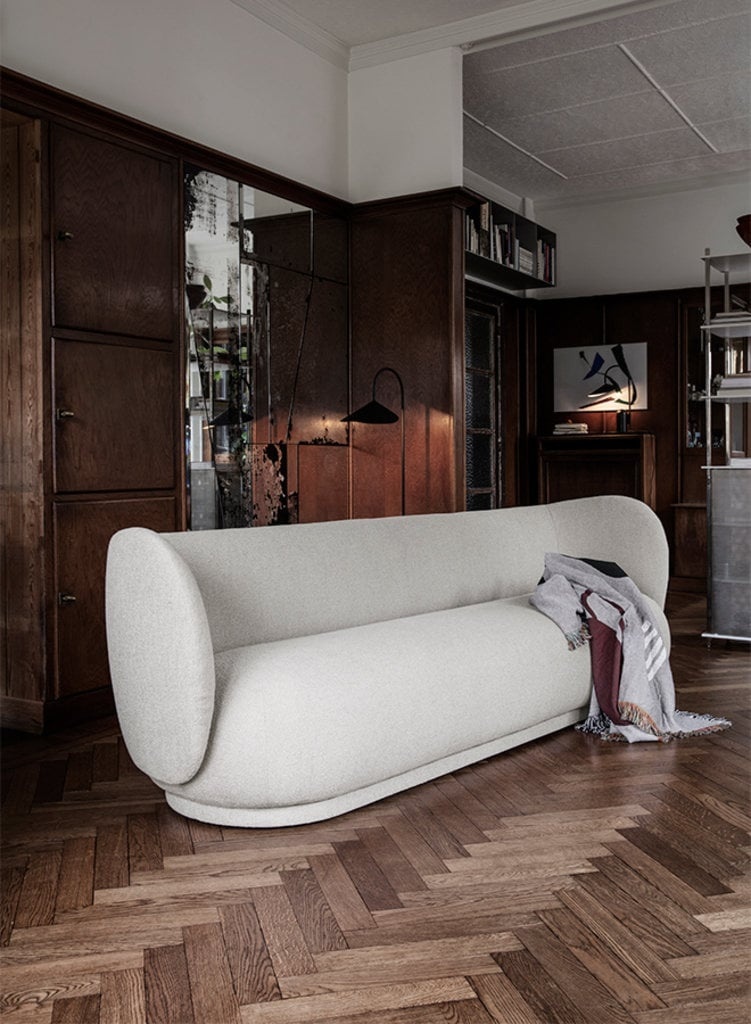 Ferm Living Rico 4 seater - Bouclé sand