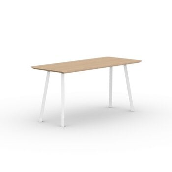 STUDIO HENK Home Desk  - New Classic - 120 x 70 cm - verjongd - Eiken natural light hardwax olie/Wit onderstel