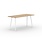 STUDIO HENK Home Desk  - New Classic - 120 x 70 cm - verjongd - Eiken natural light hardwax olie/Wit onderstel