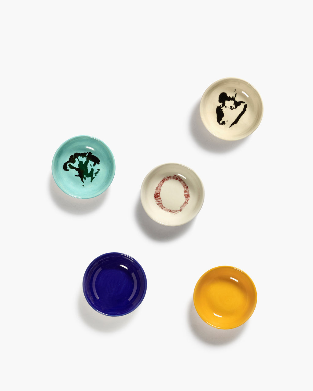 Serax SCHOTEL XS AZUURBLAUW - GROENE BROCCOLI FEAST