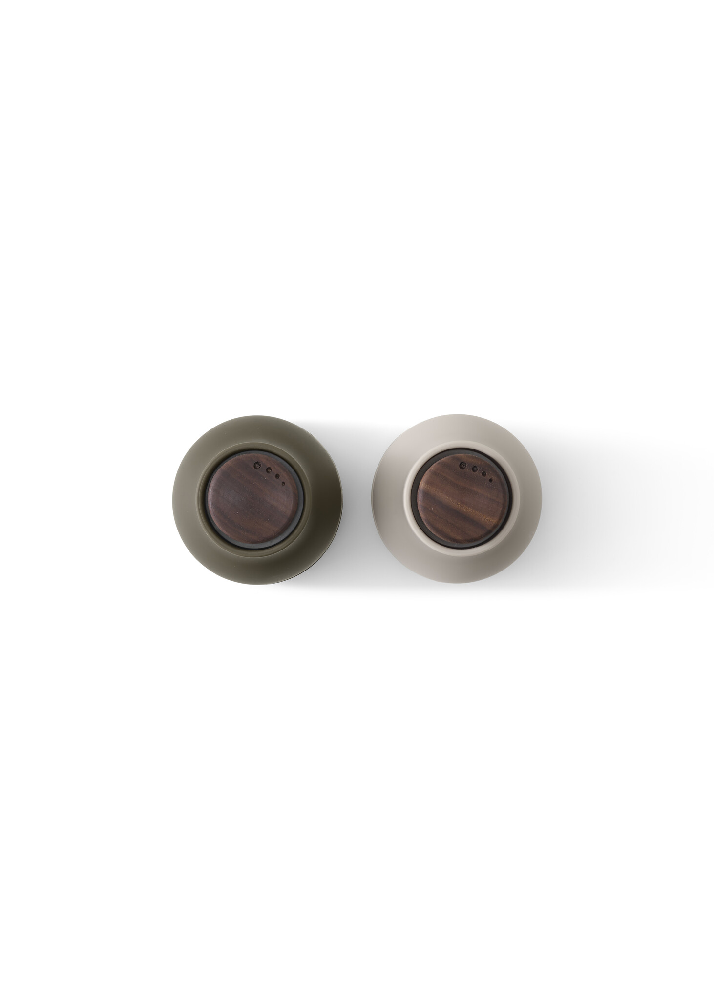 Audo Copenhagen Bottle Grinder Small, Hunting Green/Beige, Walnut,  2-pack