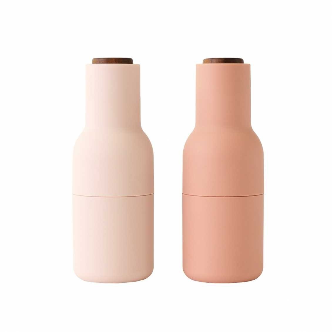 Audo Copenhagen Bottle Grinder, Nudes, Walnut, 2-pack