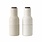 Audo Copenhagen Bottle Grinder, Sand Ceramic, Walnut, 2-pack