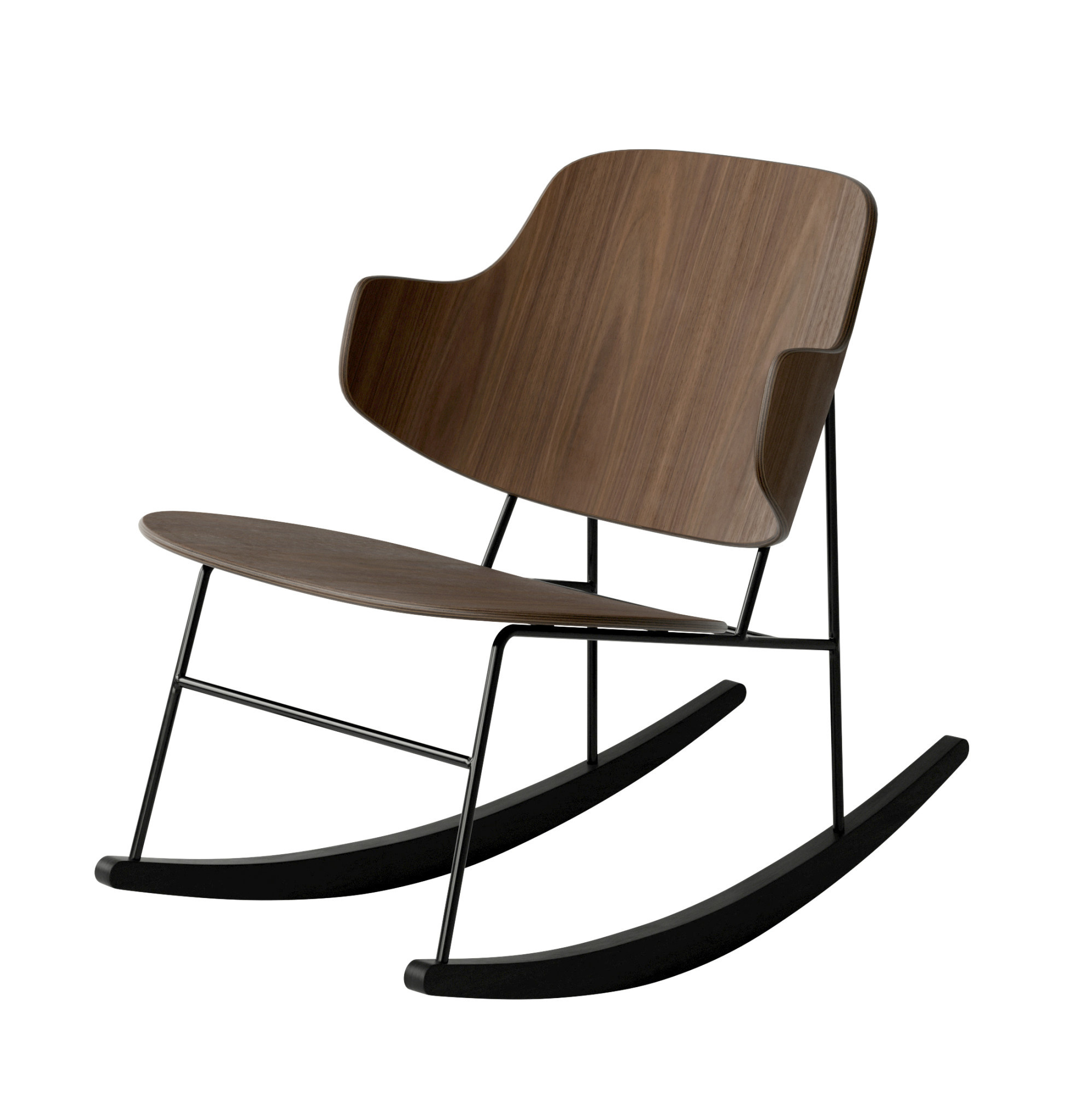 Audo Copenhagen Penguin Rocky Chair - walnut