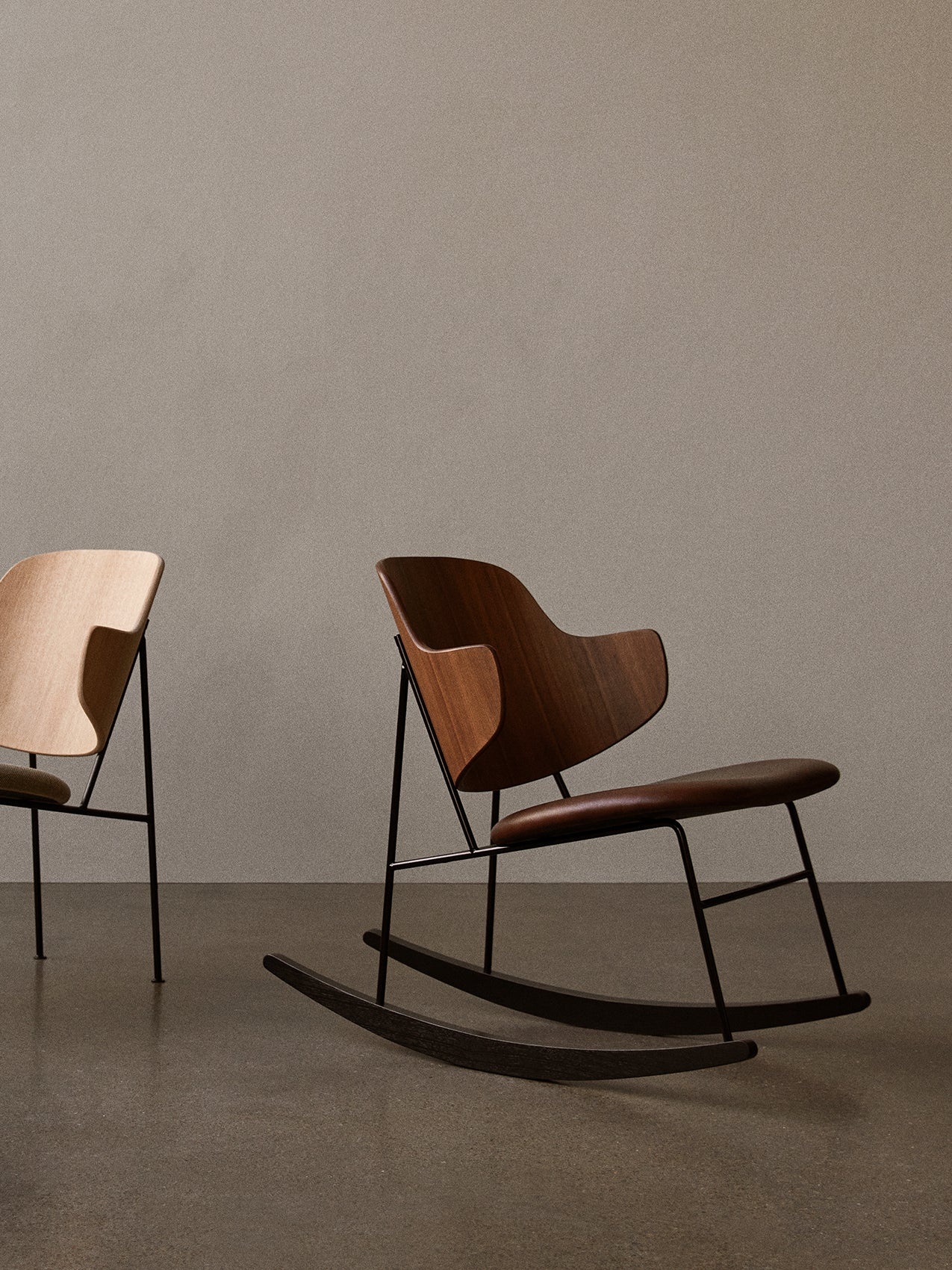 Audo Copenhagen Penguin Rocky Chair - walnut