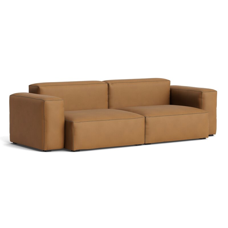 HAY Mags Soft Low 2,5 seater combination 1 - Sense Leather Cognac