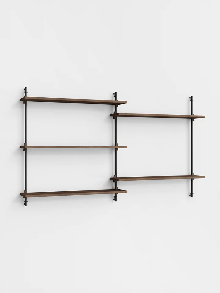 Moebe Wall Shelving ws.85.2 Smoked Oak