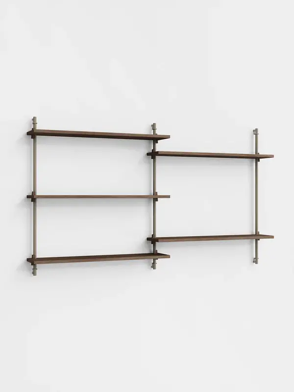 Moebe Wall Shelving ws.85.2 Smoked Oak