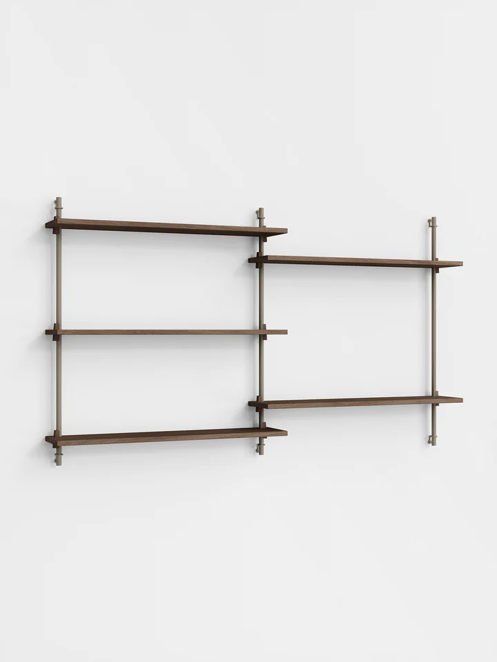 Moebe Wall Shelving ws.85.2 Smoked Oak