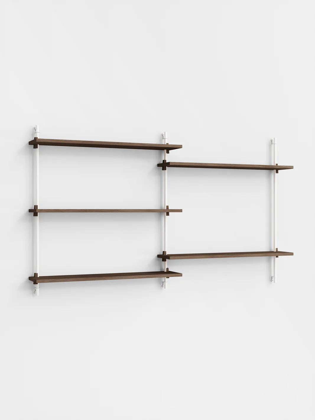 Moebe Wall Shelving ws.85.2 Smoked Oak