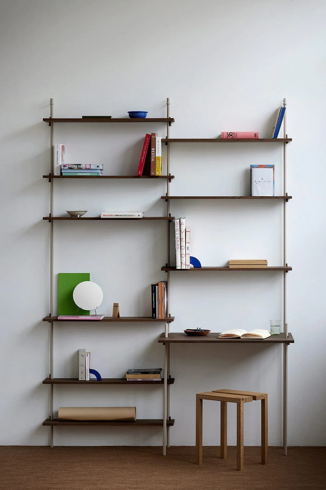 Moebe Wall Shelving ws.85.2 Smoked Oak