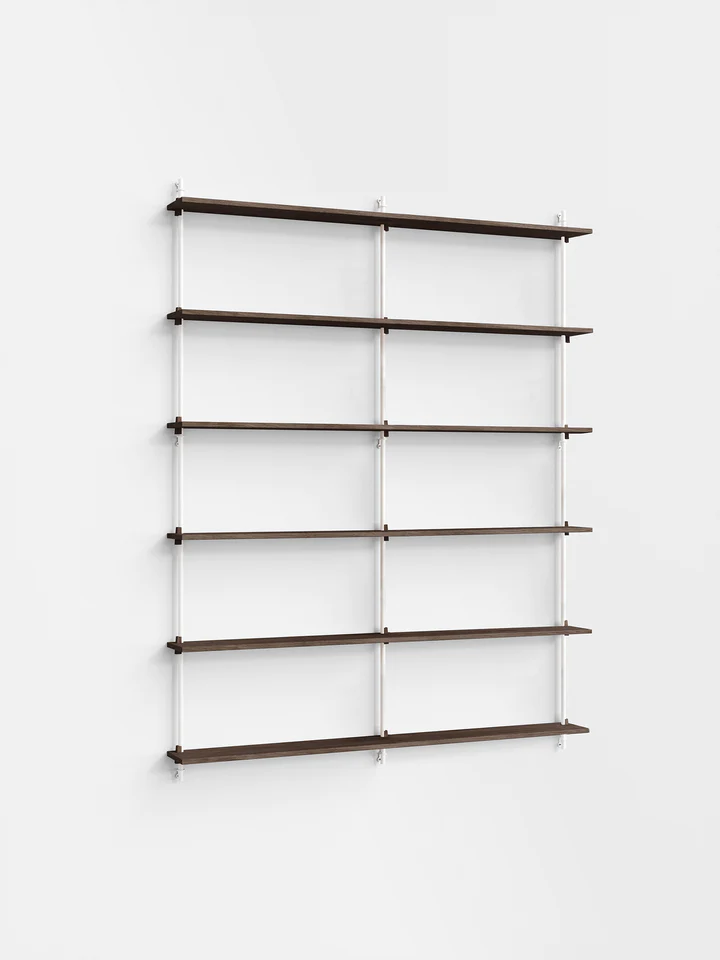 Moebe Wall Shelving ws.200.2.B Smoked oak