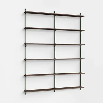 Moebe Wall Shelving ws.200.2.B Smoked oak