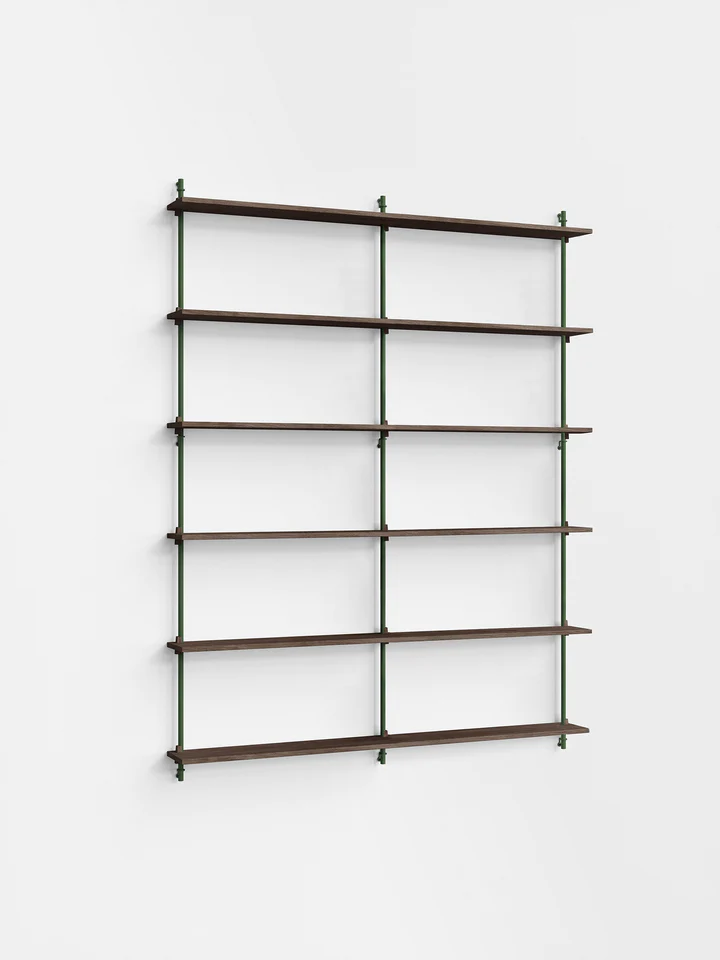 Moebe Wall Shelving ws.200.2.B Smoked oak