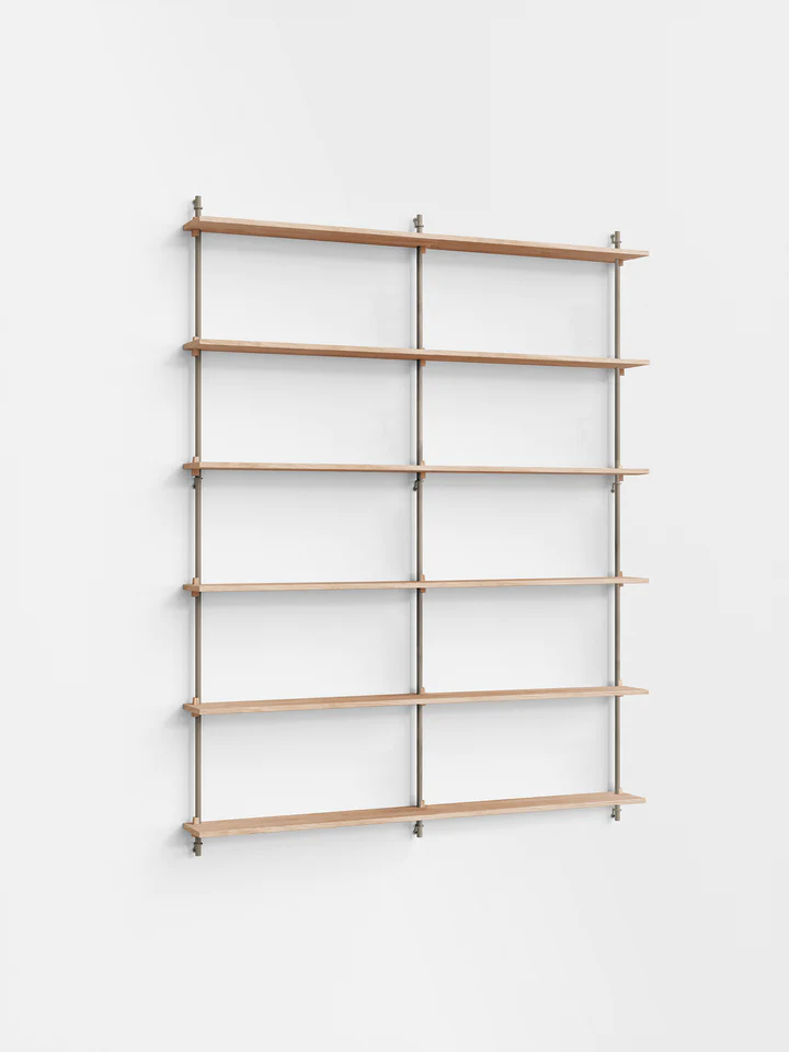Moebe Wall Shelving ws.200.2.B