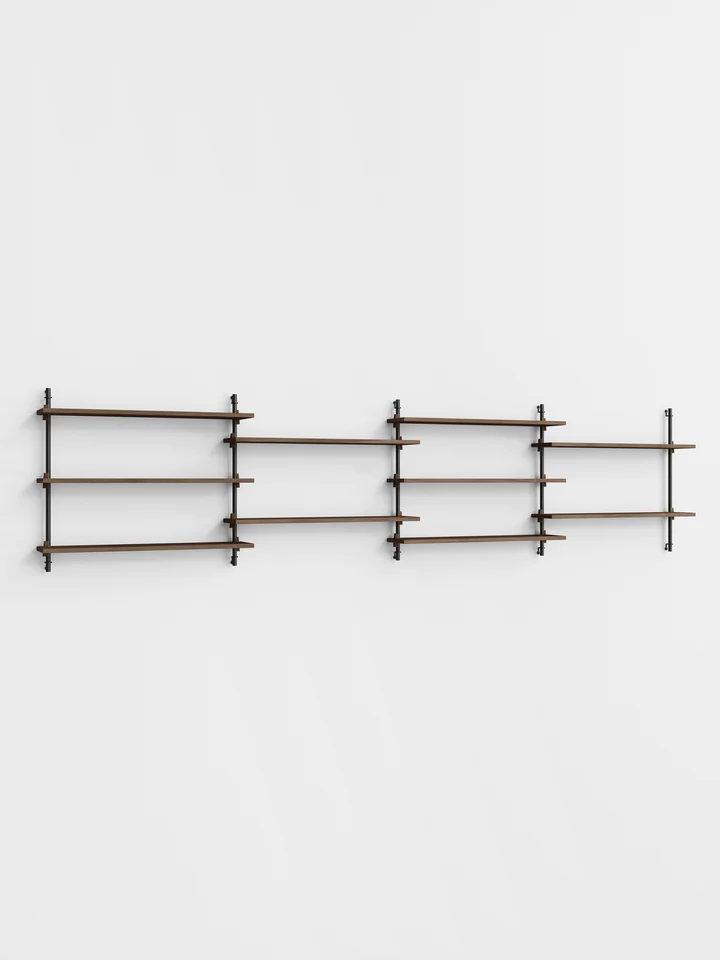 Moebe Wall Shelving ws.65.4 Smoked Oak