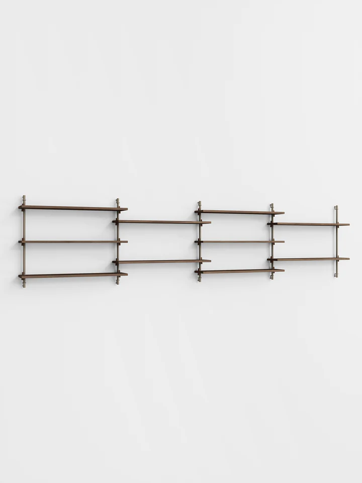 Moebe Wall Shelving ws.65.4 Smoked Oak