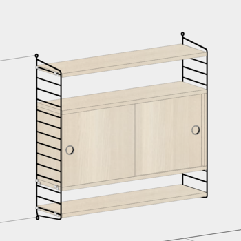 String Furniture Configuratie - Ash/Black Panels  - 1 AVAILABLE AT THIS PRICE