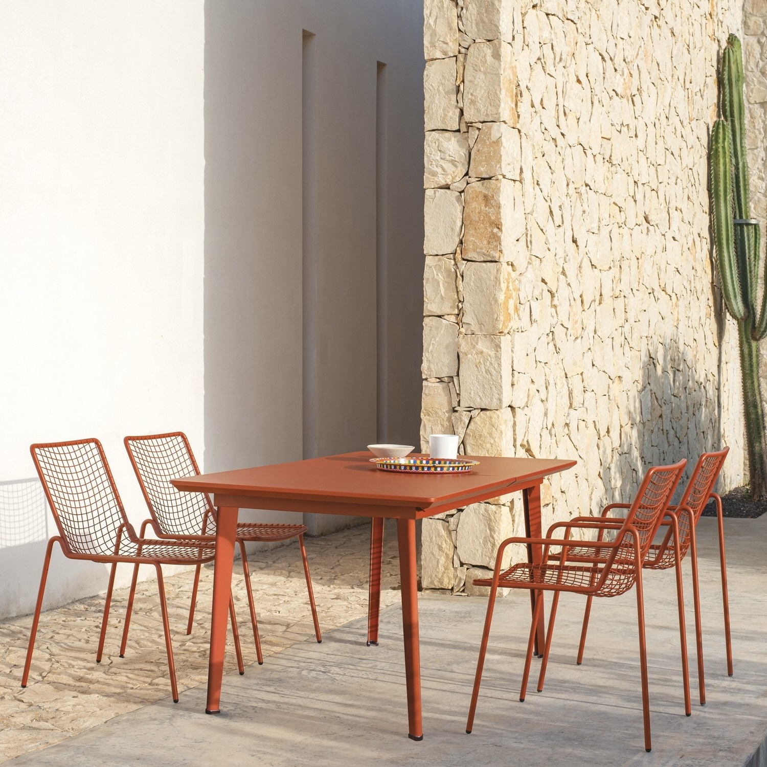 EMU 791 Rio R50 Armchair - Maple Red - Set of 4