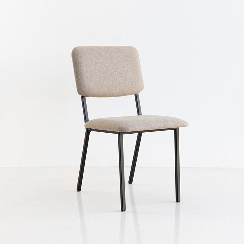 STUDIO HENK Stoel Co Chair zonder armleuning - zwart - cube black 61