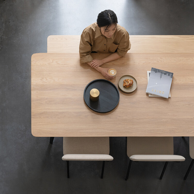 STUDIO HENK Stoel Co Chair zonder armleuning - zwart - tonica 111