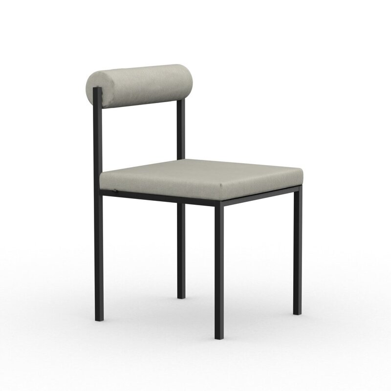 STUDIO HENK Bolster Chair zonder armleuning - zwart - tonus4 135