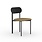 STUDIO HENK Oblique Chair zonder armleuning - zwart - hallingdal65 224