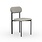 STUDIO HENK Oblique Chair zonder armleuning - zwart - Olbia ecru 102