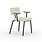 STUDIO HENK Stoel Ode Chair met armleuning - zwart - royal pearl106 - Eiken olie naturel