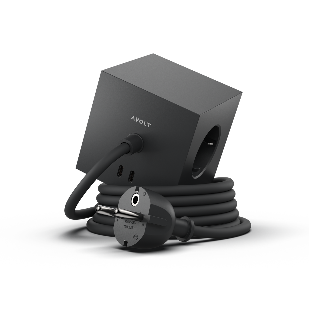 AVOLT Square 1 USB-A 3m Magnet Version Stockholm Black