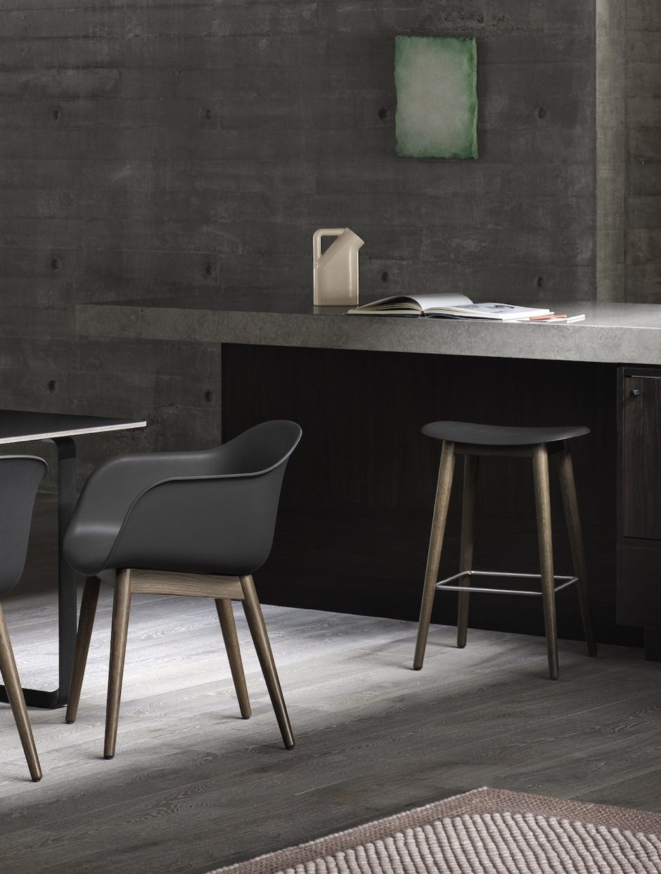 Muuto Fiber Counter Stool Tube Base - 65cm