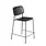 HAY Soft Edge 90 Bar Stool low - Black oak/Black