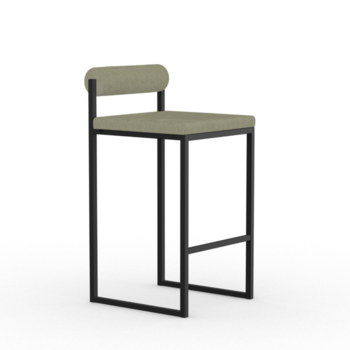 STUDIO HENK Bolster Stool 65 - Black Frame