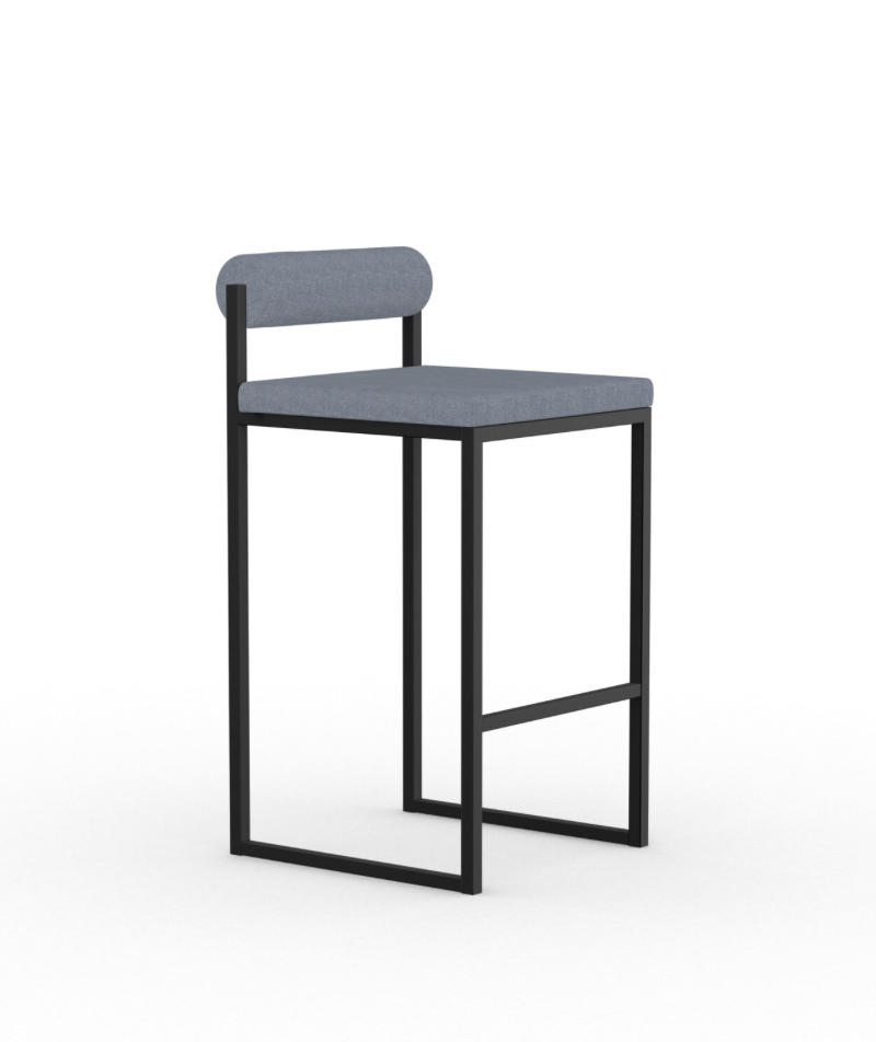 STUDIO HENK Bolster Stool 65 - Black Frame