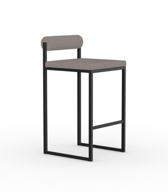 STUDIO HENK Bolster Stool 65 - Black Frame