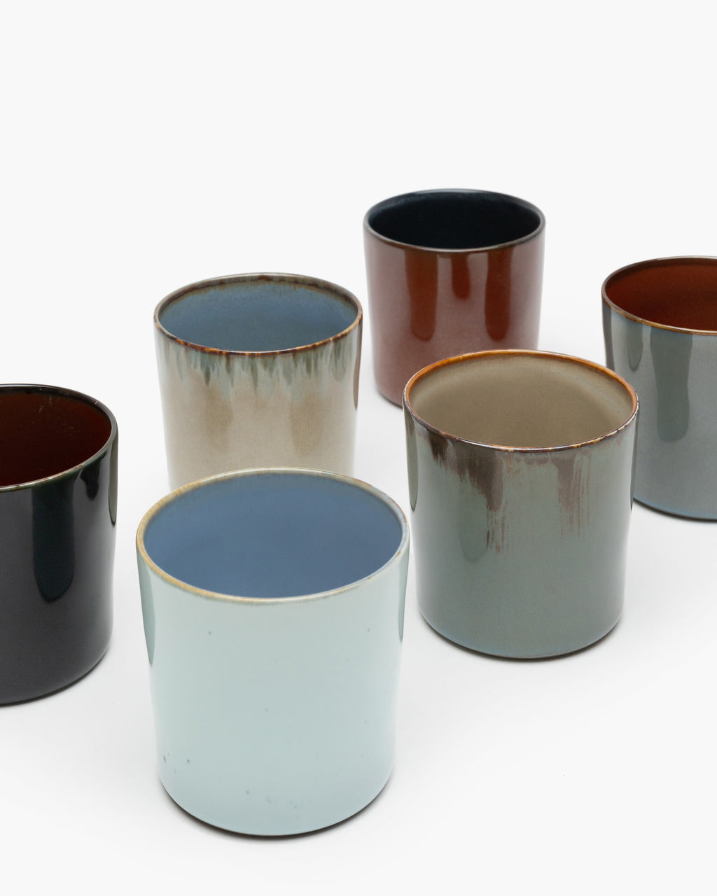 Serax BEKER CYLINDER HOOG TERRES DE RÊVES D7,5 H7,5 LIGHT BLUE / SMOKEY BLUE