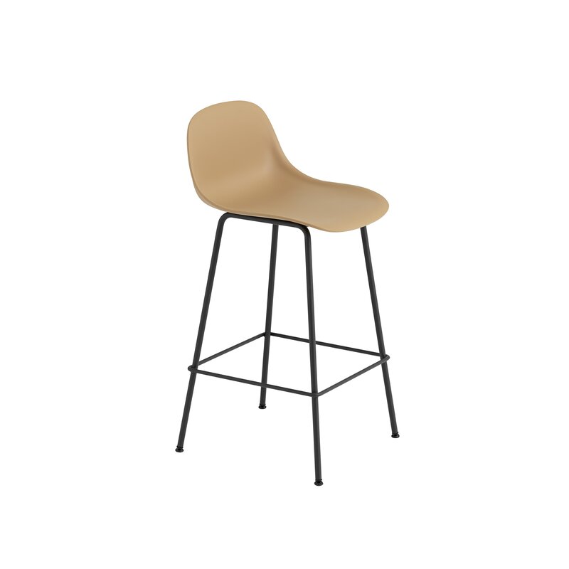 Muuto Fiber Counter Stool w. Back Tube H65