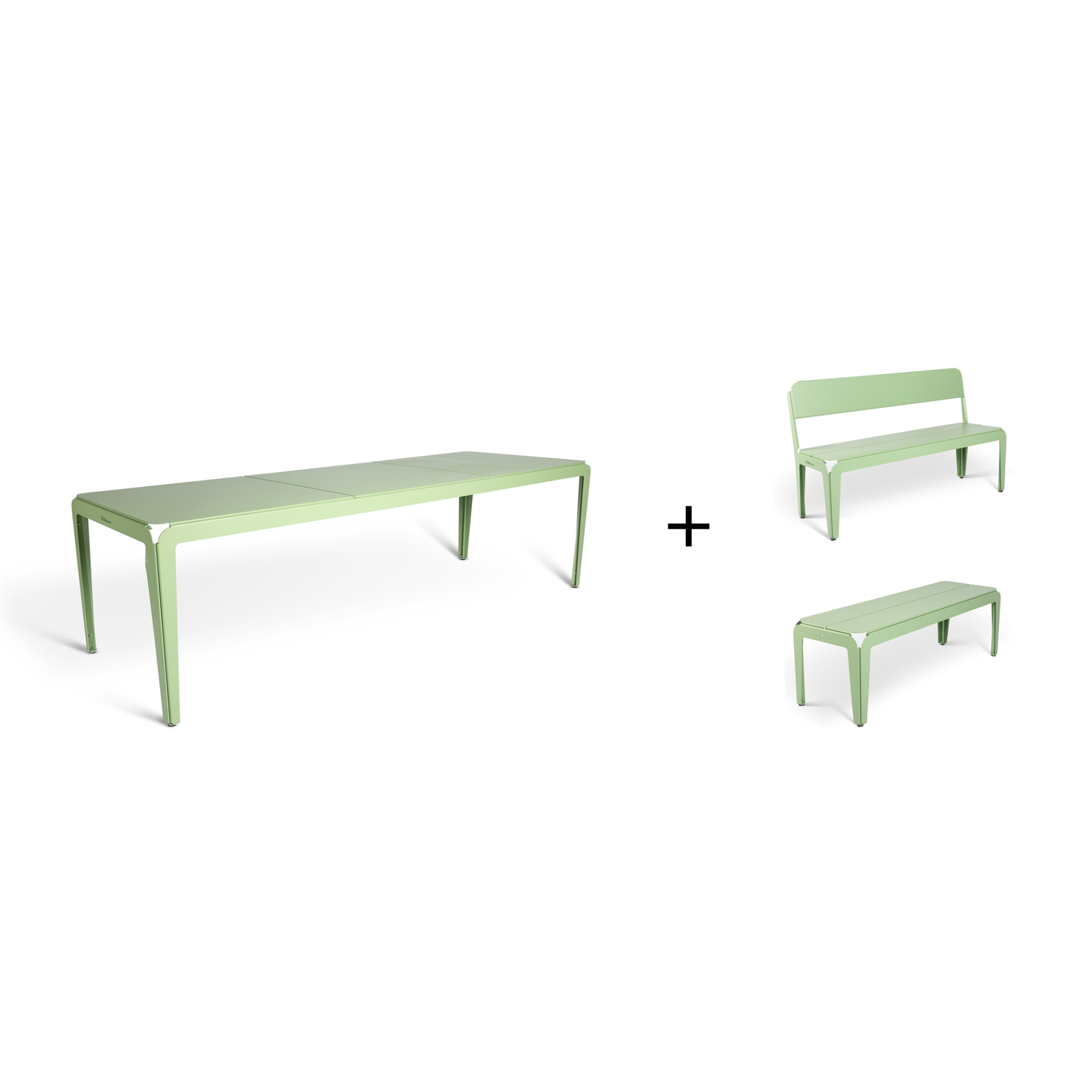 Weltevree Bended table (270) including benches - SET