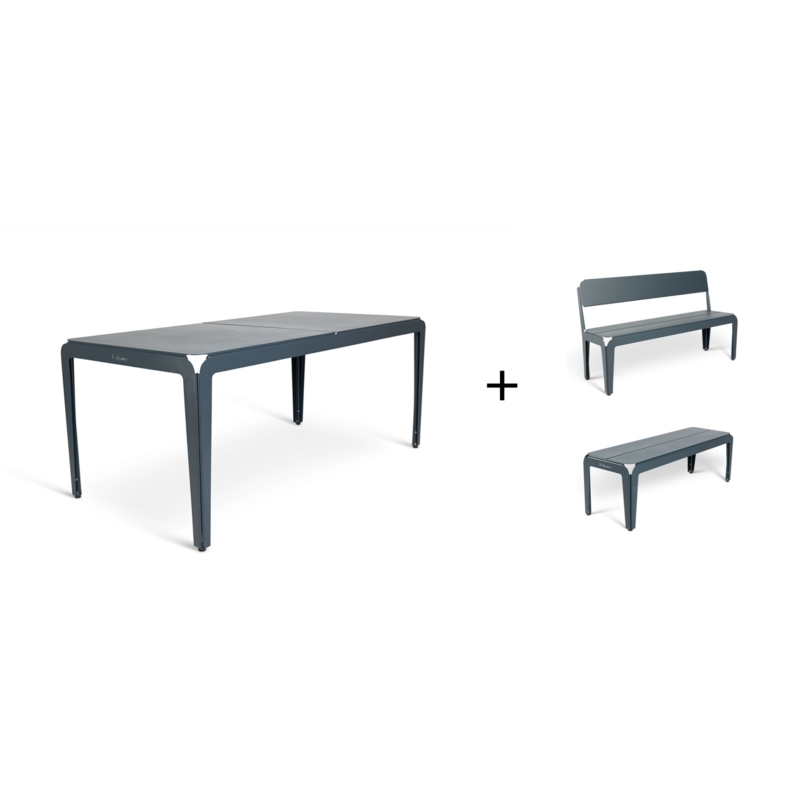 Weltevree Bended table (180) including benches - SET