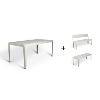 Weltevree Bended table 180 - including benches - SET