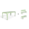 Weltevree Bended table (180) including benches - SET