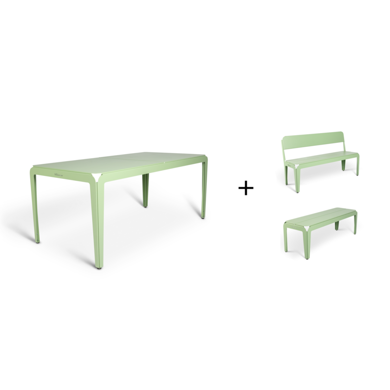 Weltevree Bended table (180) including benches - SET